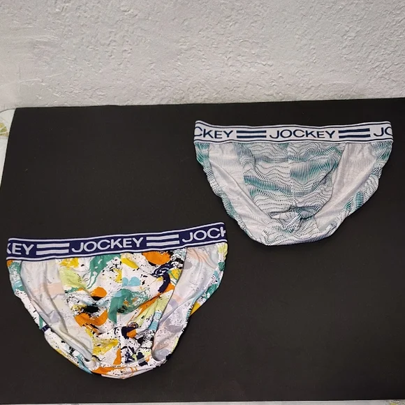 2 Pieces Jockey Microfiber Active Men’s Sport Brief Size Large  multicoloured - Picture 9 of 12